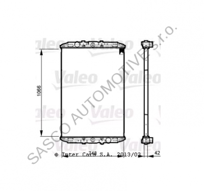 VALEO Chladič vody DAF 95XF 