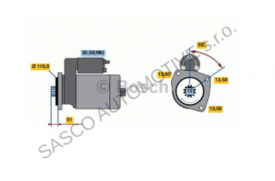 BOSH Startér DAF 95XF, 105XF, CF85 